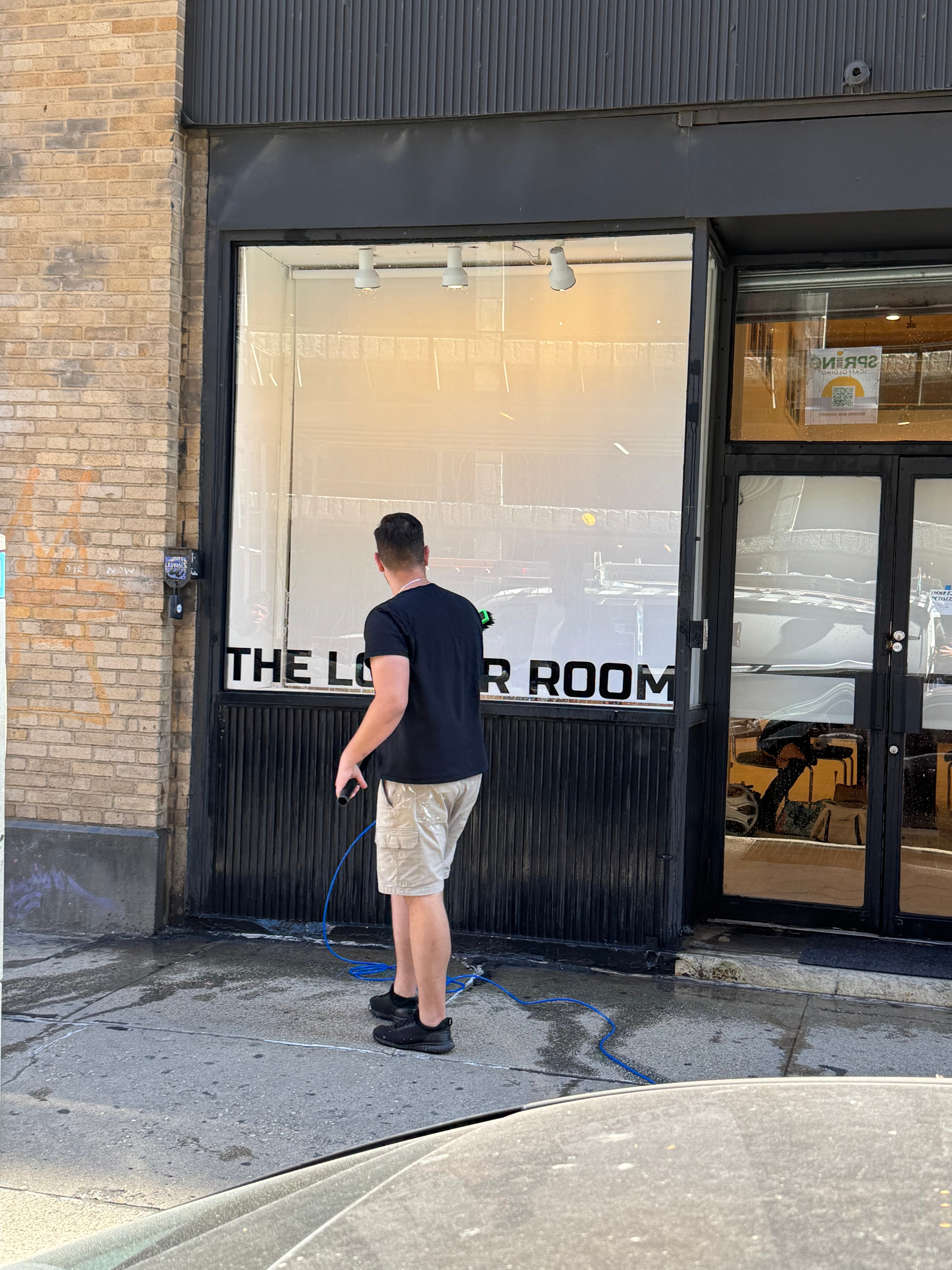 Commercial window cleaning service